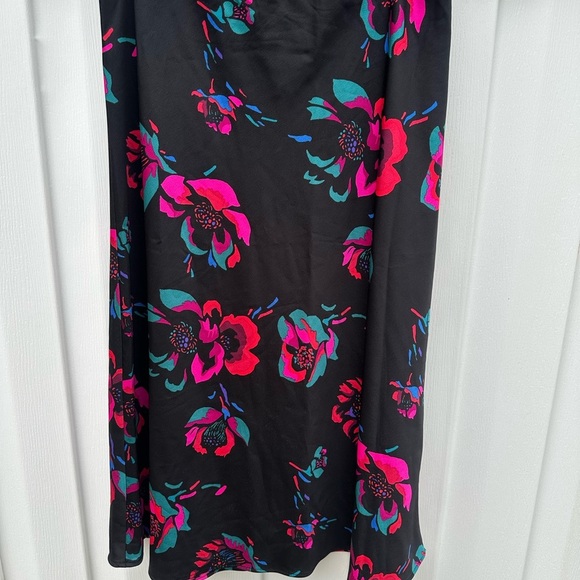 J. Crew Black Floral A-Line Skirt - Picture 2 of 10